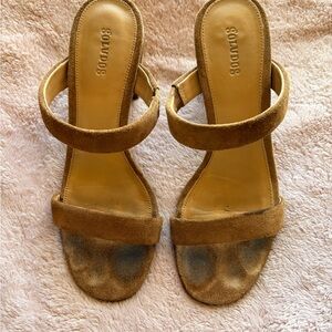 Soludos Women's Brown Slide Sandals